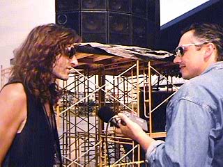 Interview George Hamilton V - On stage - River-Front Festival - Nashville 1997